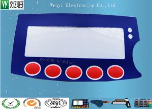 China 0.15mm PC Film Push Button Membrane Switch Keypad High Gloss With Silver Contact Point on sale