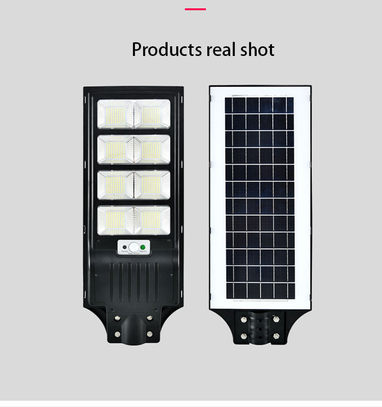 Waterproof Motion Sensor Integrated Solar Street Light With Solar Panel