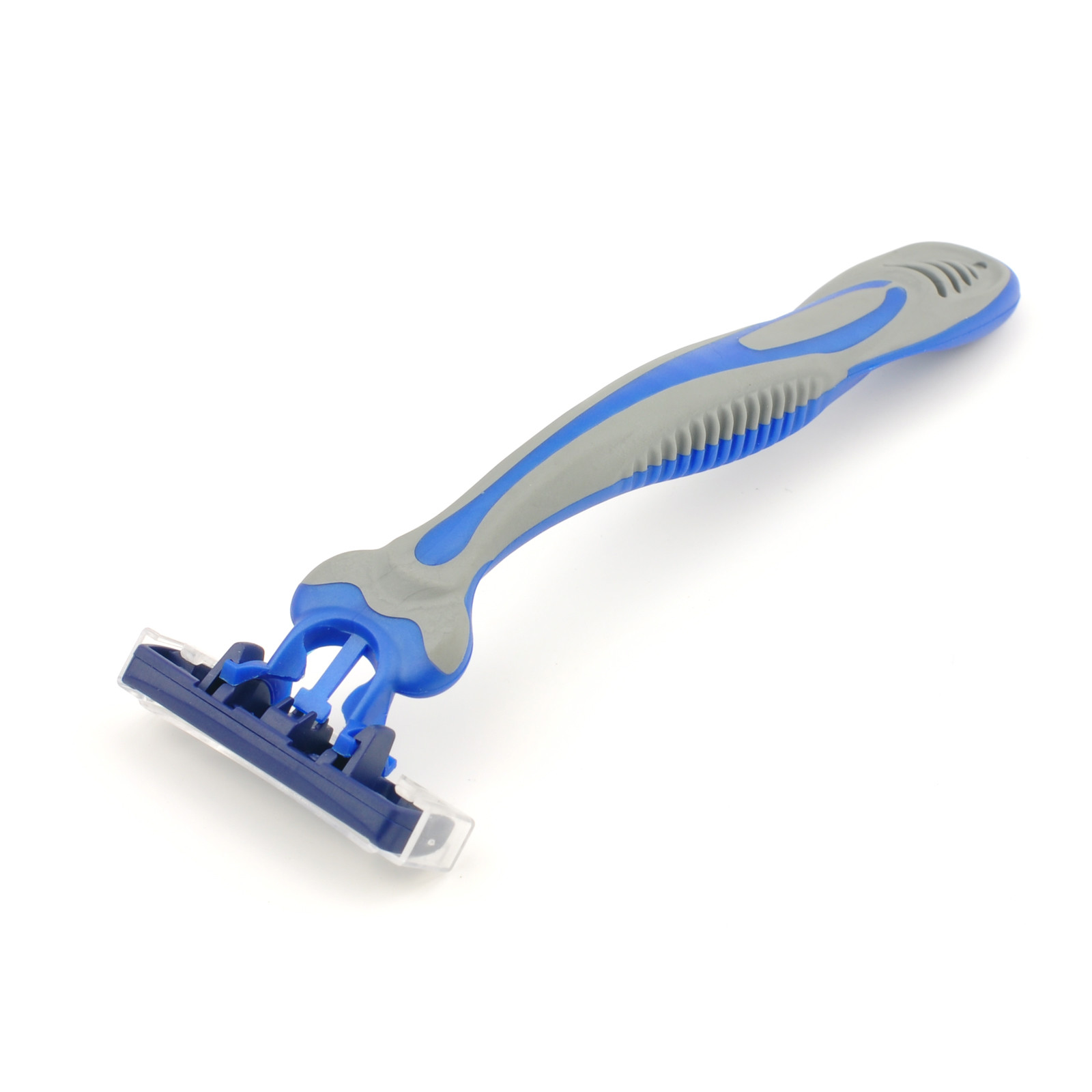 China Factory Supply Custom Color Rubber Handle Disposable Safety Razor