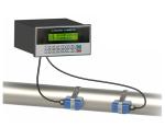 Panel Mount Ultrasonic Flow Meter ISO9001 For Water Treatment Plant