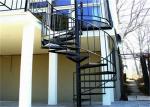 Strong Residential Spiral Staircase Wood Treads , Compact Spiral Staircase For
