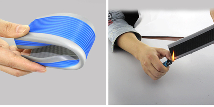 Protective L Shape PVC Rubber Stair Nosing Edge Trim for Slip Resistant Stair Treads