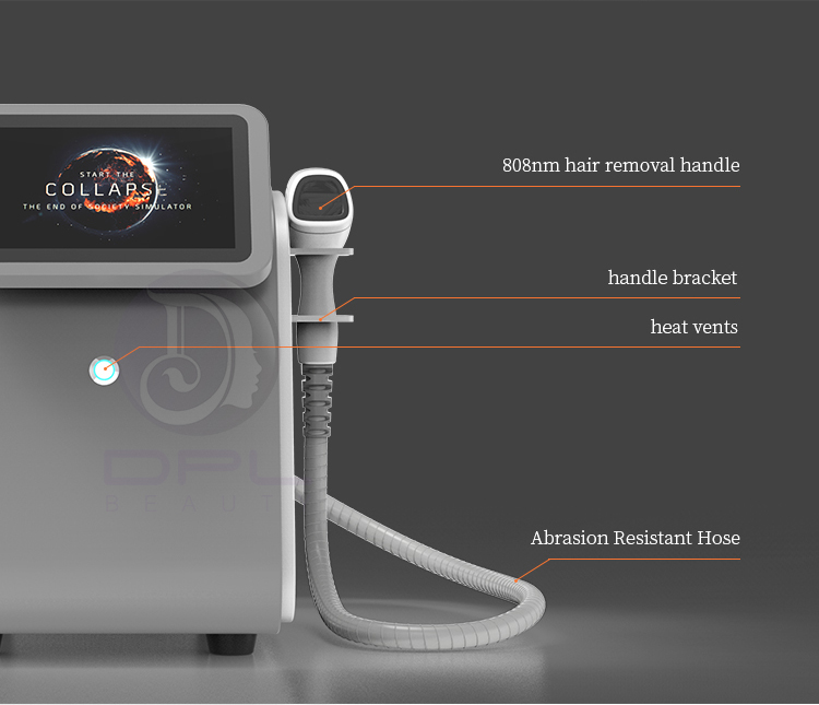 2 in 1 High-quality Portable 808 Diode Laser Professional Skin Rejuvenation Hair Removal Machine