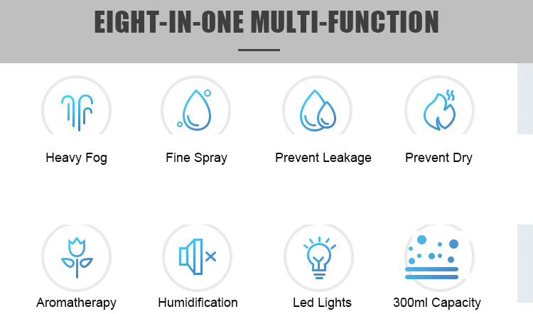 300ml Intelligent Sensor Ultrasonic Essential Oil Diffuser For Refreshing Air