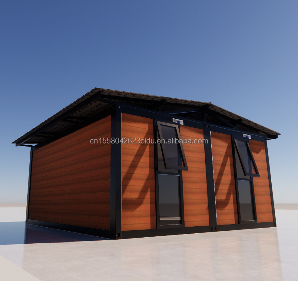 Removable Sandwich Panels Flat Pack Prefabricated Garden House for Easy Assembly and Transport in 20ft or 40ft Container