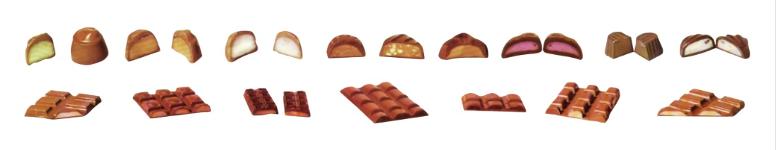 Chocolate processing line 150kg /  h Double Head Chocolate Processing Equipment Chocolate Enrobing Equipment / Machines