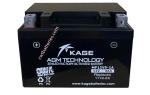 Kage Battery MF12V9-1A 12V 9Ah Replaces YTX9-BS for Motorcycle Battery