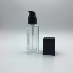 Quality Square Clear Liquid Foundation Bottle 30ml 50ml ODM OEM Logo wholesale