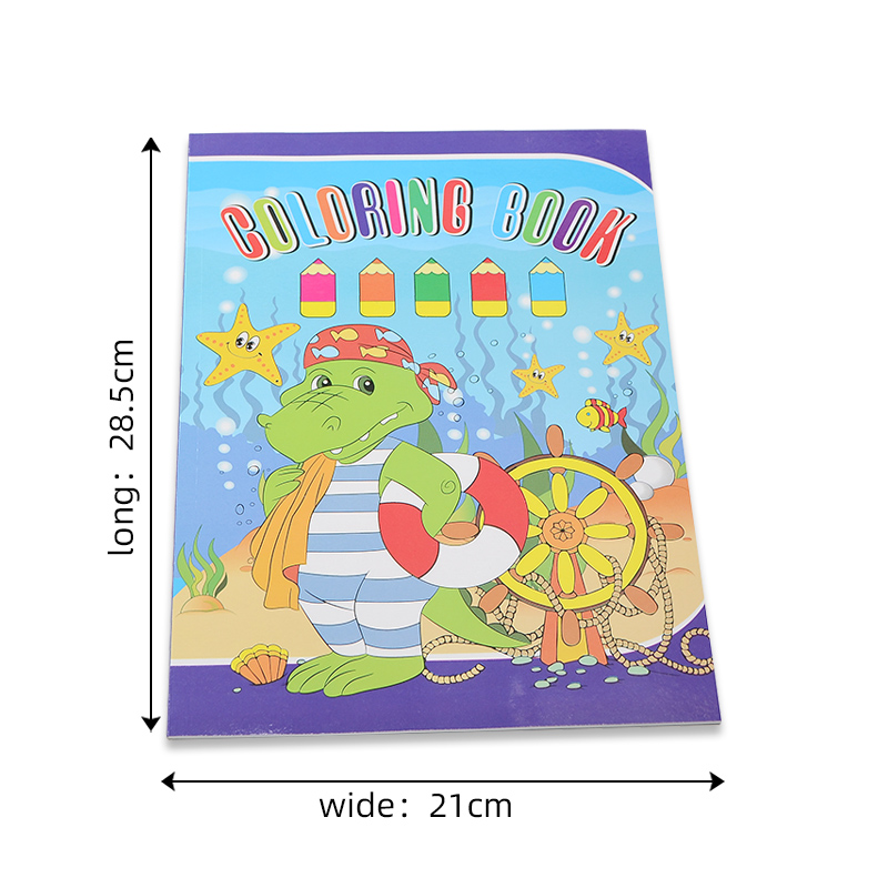 4 Colors Paperback Children Coloring Book Printing Customized Design with Paper Cover