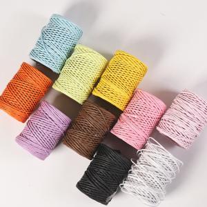 Quality Iron Wired 2mm Paper Rope Eco DIY Twisted Paper Cord Biodegradable wholesale
