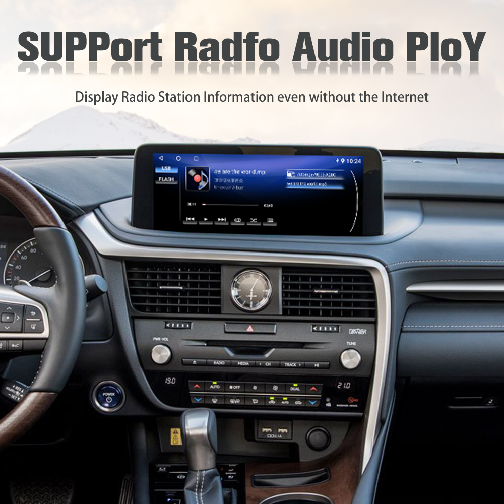 Viknav Car Radio For LEXUS RX (2020-2021)12.3 inch Auto Vertical Screen Wireless Carplay GPS Navigation Multimedia