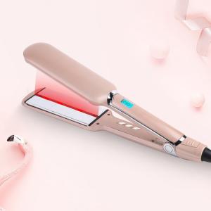 Quality 2 In 1 Salon Professional Infrared Hair Straightener Anti Static wholesale
