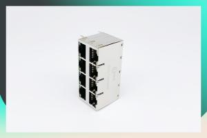 Quality Magnetic RJ45 Modular Jack 2X4 With Bullet Base wholesale