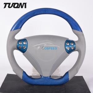 Quality Navy Blue W204 Mercedes Steering Wheel Carbon Fiber Sport Racing wholesale