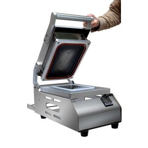 Quality Food Container Sealing Machine Tray Vacuum Packer Automatic Cutting Film wholesale