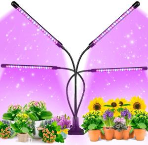 Quality Adjustable Gooseneck 4 Head Timing Led Plant Grow Lamp wholesale