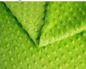 Quality Soft Baby Cuddle Minky Dot Fabric Tricot Knitted Customized Color wholesale