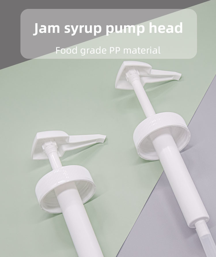 Logo Printing Square Head PP Plastic Sauce Dispenser Pump For Liquid Concentrate 67 - 400