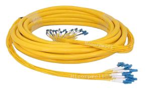 China 2.0mm Singlemode SM Bundled Jumper LC SC FC ST Branch Cable Optical Fiber Patch Cable 24C on sale