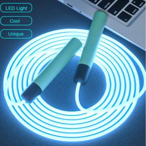 Quality Unisex EVA Home Exercise Equipment LED Light Up Skipping Rope wholesale