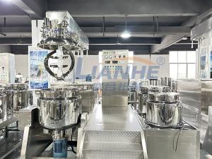 Quality 200L Hydraulic Lifting Cosmetic Vacuum Emulsifying Homogenizer Mixer Machine wholesale