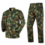 Woven BDU Type Tactical Shirt Pants Woodland Camouflage Uniform for Outdoor