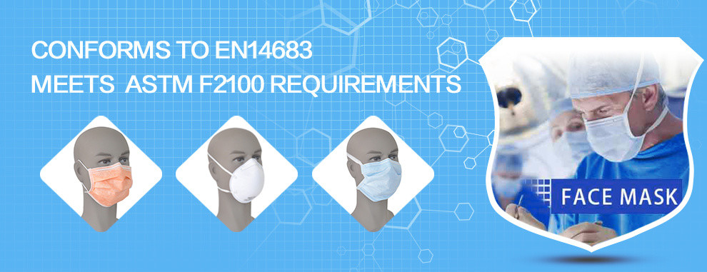 Hosposable 4ply Type IIR Disposable Face Mask With Eye Shield