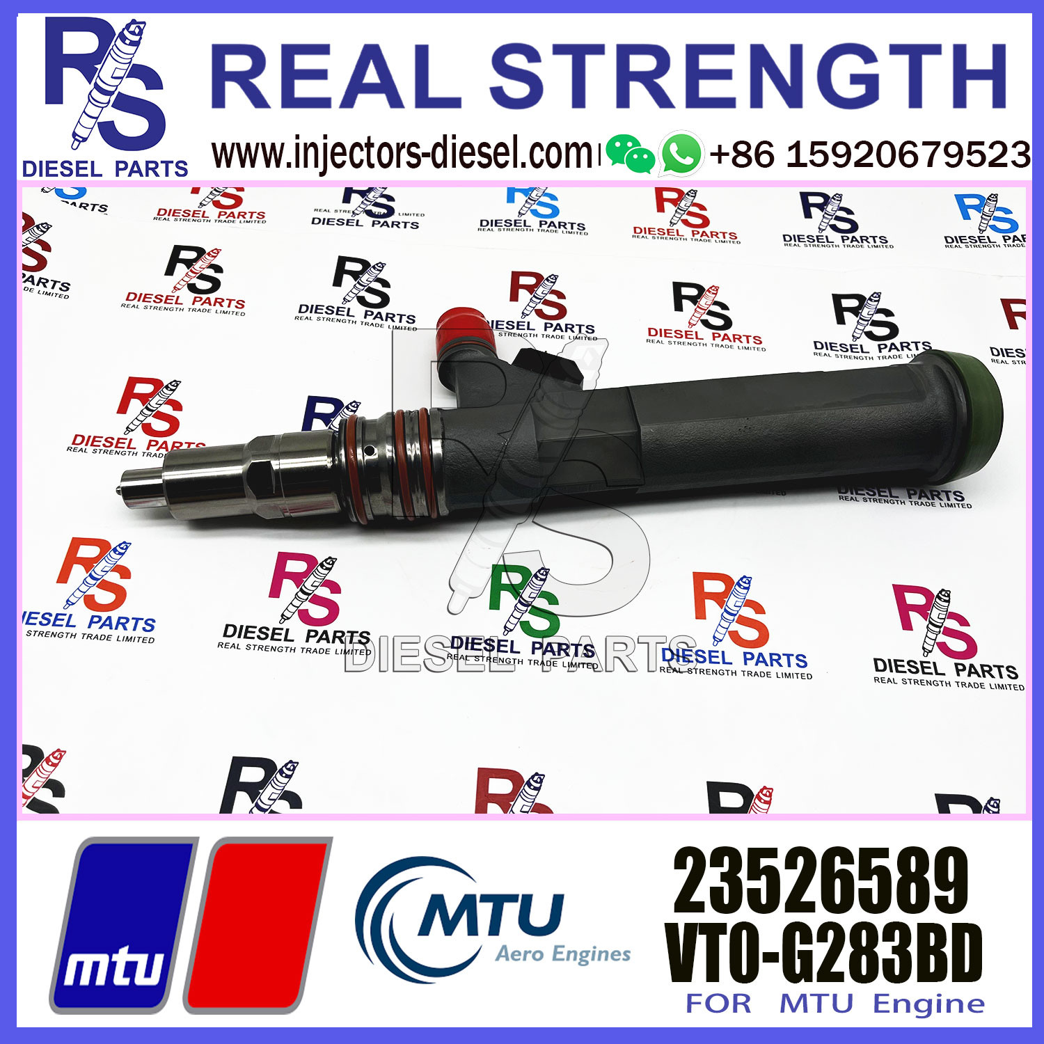 High quality Diesel Fuel Injector VTO-G163BD 23526589 For MTU 4000 ENGINE with stock available and fast delivery for cat