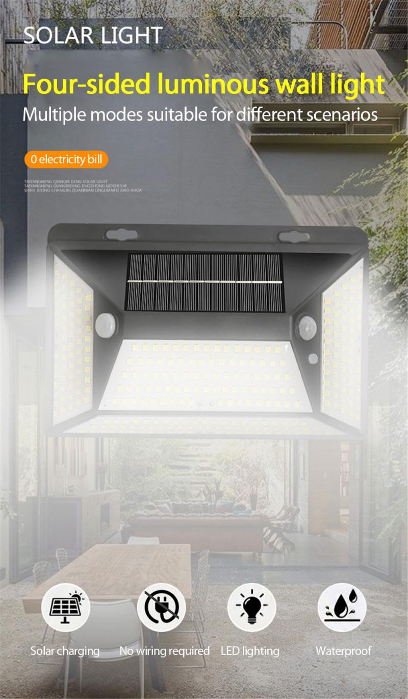 800lm Solar Motion Sensor Wall Light