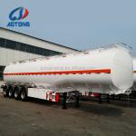 High Capacity 3 axle 46CBM Fuel Tanker / Oil Diesel Transport Truck Semi Tank