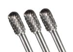 Cemented Tungsten Carbide Rotary Burrs Cross Cut For Stainless Steel Cutting