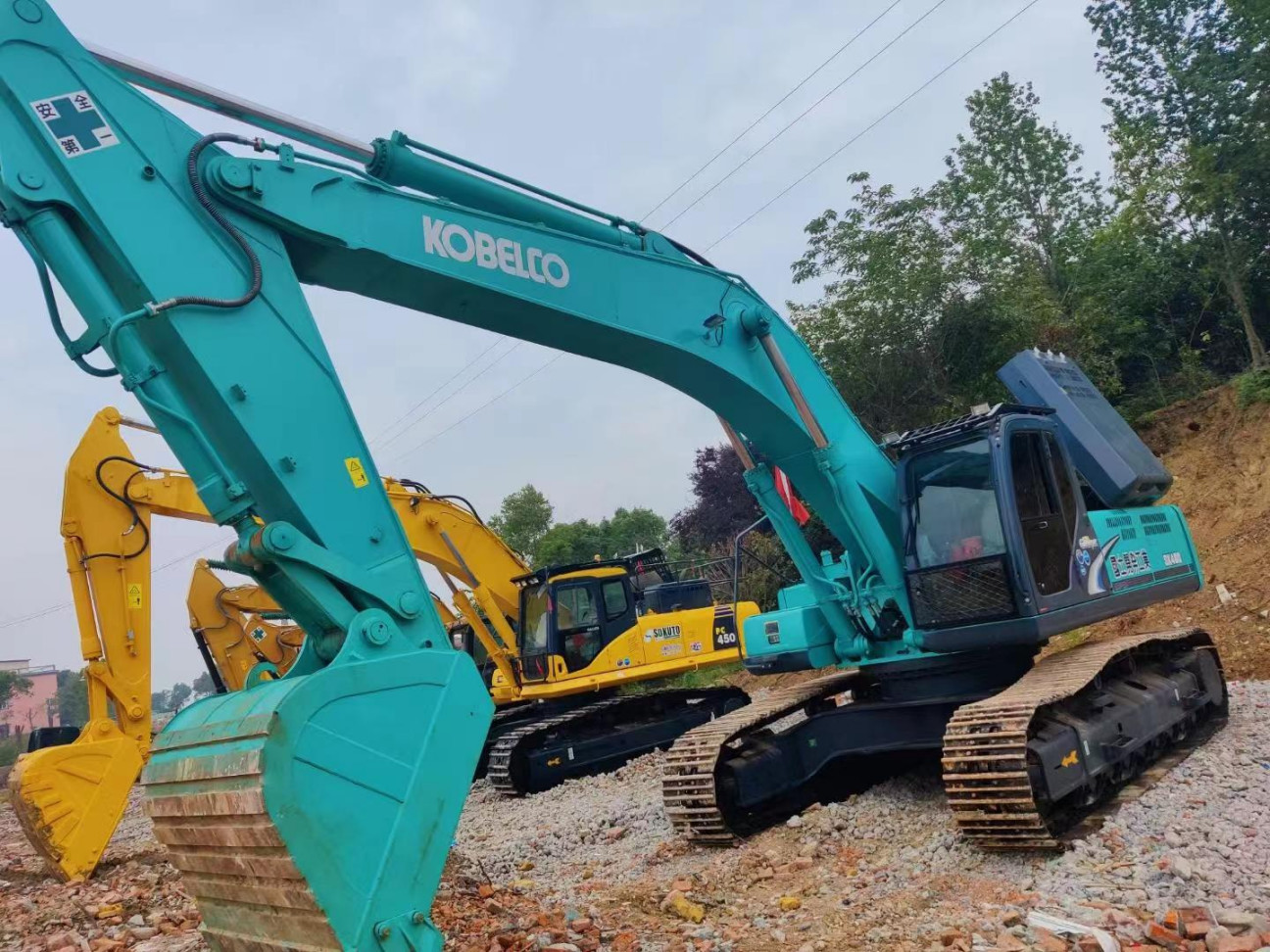 48 Ton Heavy Equipment Machine Used Kobelco Excavators Sk480 With 2.3m3 Capacity