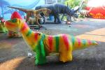 Realistic Simulation Dinosaur Battery Car , Kids Animatronic Dinosaur Ride