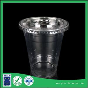 Quality transparent 500ml PP Plastic Disposable Cup with flat lid wholesale