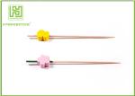Football Shape Decorative Food Toothpicks Fruit On Cocktail Sticks Natural Color