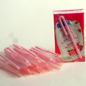 Quality Food grade plastic U shape/flexible straw for milk box/ juice box 170mm drink straws wholesale