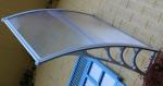 Fashionable Solid Polycarbonate Awning , Patio Door Canopy Aluminum Bracket