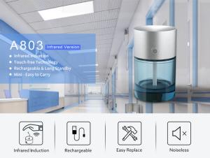 Quality Scenta Mini Portable Auto Alcohol Spray Touchless Hand Sanitizer Dispenser Rechargeable wholesale