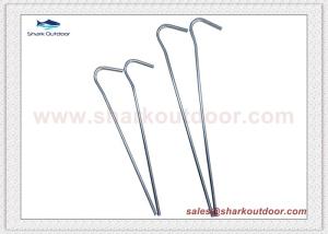 Quality Wire Tent Pegs Heavy Duty Steel Net Peg Camping Tent Hook 7 Inch wholesale