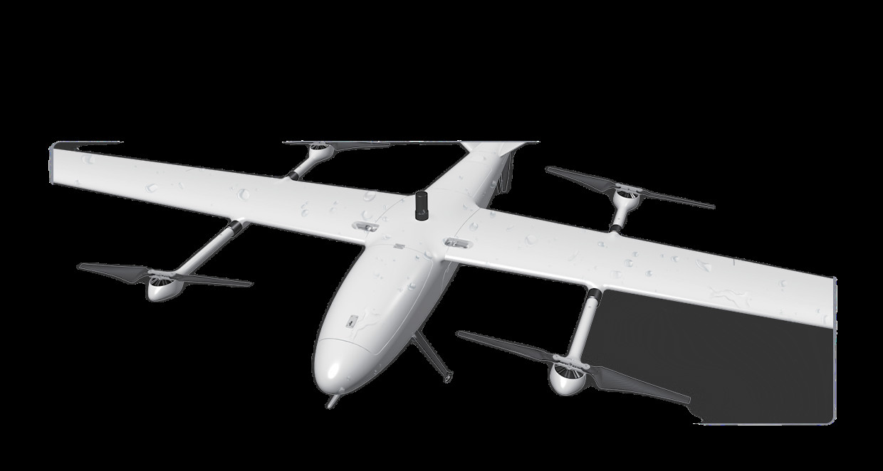 A lightweight CP7 VTOL reconnaissance UAV has 210km range and 180min maximum flight time with 1.3kg maximum load weight