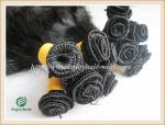 Hand tied weaviing Malaysian virgin remy hair,straight hair extension no shed no