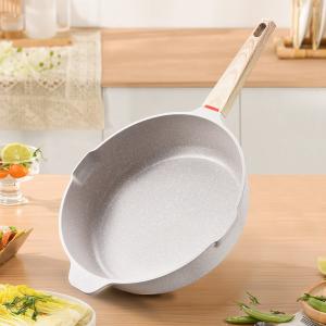 Quality New Arrival Induction Omelet Pans Maifan Stone Coating Aluminum Frypan Non Stick Granite Frying Pan Skillet Pan wholesale