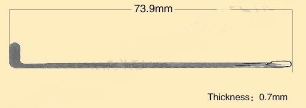 G7 73.71 Steel Wire Needle Crochet Knitting Machine Needles