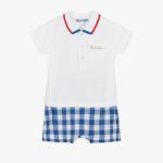 2023 Summer Short sleeve Polo neck short pants Toddler Baby Clothing Sets