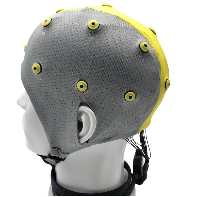 BESDATA portable sports wireless active dry electrode blank skull EEG electrode cap for reseach and neurofeedback