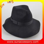 2043 Sun Accessory black wool felt winter mid brim ladies hats ,Shopping online