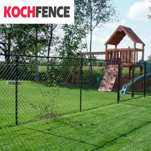 Quality Green Vinyl Coated Chain Link Security Fence Excellent Rust Resistance wholesale