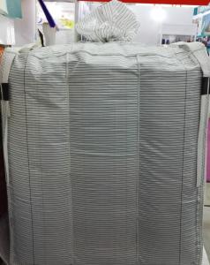 Quality Grounded PP FIBC Conductive Big Bag Bulk Storage Bags White 2205lbs wholesale