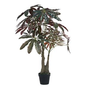 Quality 120cm Artificial Potted Floor Plants Green Simulated False Aralia Tree For House Decor wholesale