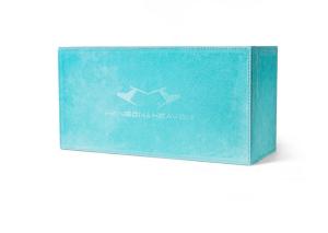 Quality Exquisite Rectangle Large Velvet Gift Box , Blue Velvet Jewelry Box wholesale